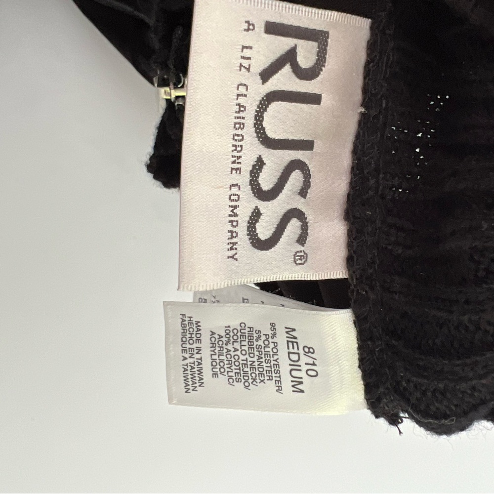 Russ black velour 80βs vintage everyday outfit winter cozy - Picture 4 of 5